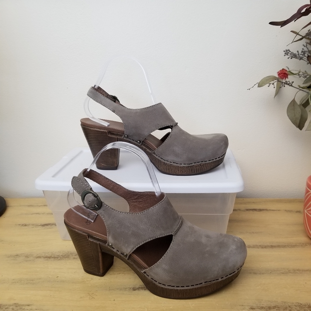 Dansko Riley Slingback Heel Clogs